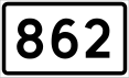 County Road 862 shield