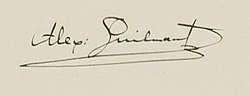 Alexandre Guilmants signatur