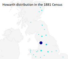 Howarth in the 1881 census