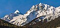 Joffre Peak with Mt. Matier (left)