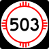 State Road 503 marker