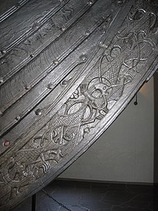 Particolare della nave di Oseberg