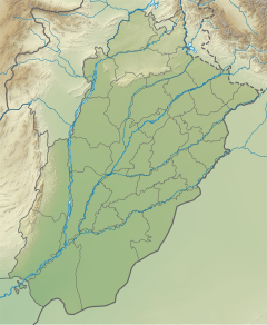 Map showing the location of the Chinji locality in Punjab, Pakistan.