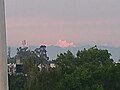 Trisul Peak view from Ratanpur Kalan dist. Moradabad during lockdown on 10 May 2020 I.S.T 6.55 pm. Approx aerial distance of the peak is 216 km.