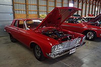 1963 Plymouth Savoy 2-door Sedan with Max Wedge engine option.