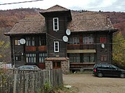 Wooden miner's house from 1950