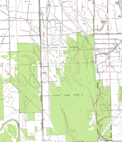 1988 USGS map showing Chancy and Camp B