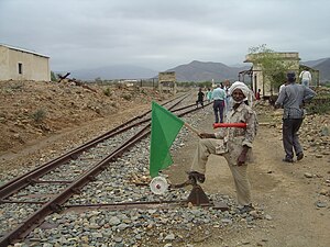 Am Bahnhof von Damas, Eritrea 24. Mai: Nationalfeiertag Eritreas