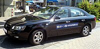Hyundai Sonata in schwarz als „FIFA Carrier“