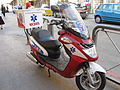 A United Hatzalah ambucycle in Jerusalem