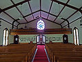 The nave, view toward the rose window