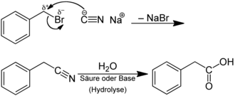 Synthese von Phenylessigsäure