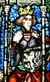 Mittelalterliches Buntglasfenster mit einer Darstellung Rudolf I. (Böhmen)