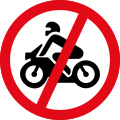 Motorbike prohibited