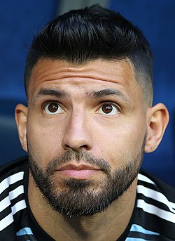 Agüero az argentin válogatott mezében 2018-ban