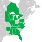 Symphyotrichum shortii distribution map