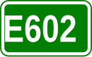 Zeichen der Europastraße 602