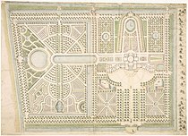 Tuinontwerp door Daniël Marot uit 1734-1737.