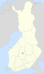 Location of Äänekosken mlk in Finland