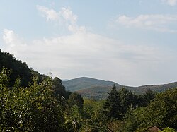 The Balkan Mountains seen from Oshane