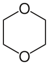Strukturformel von 1,4-Dioxan