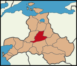 Map showing Karesi District in Balıkesir Province
