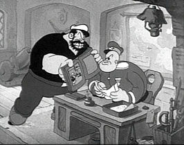 Bluto (links) en Popeye