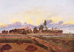 Das brennende Neubrandenburg (Caspar David Friedrich)