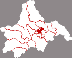 Location of Jinniu in Chengdu
