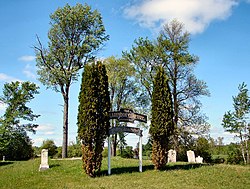 Historic cemetery on Front Road