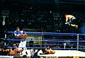 Standardowa walka tag teamowa. Na zdjęciu Eddie Guerrero wykonujący w locie manewr frog splash