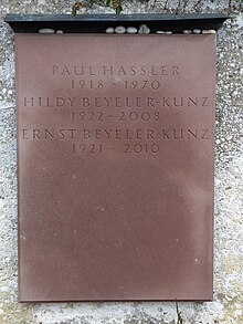 Ernst Beyeler-Kunz (1921–2010) Kunsthändler, Galerist, Beyeler-Stiftung, Fondation Beyeler, Grab auf dem Friedhof Hörnli, Riehen, Basel-Stadt