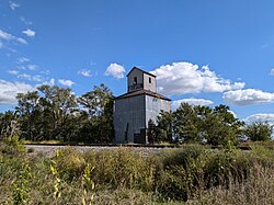 A railroad service building in Farson