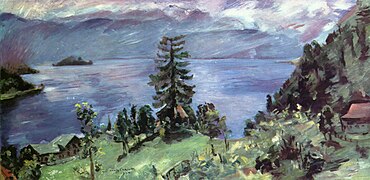 Walchensee-Panorama, Blick von der Kanzel, Lovis Corinth (1924)