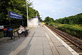 Der Bahnhof im August 2013