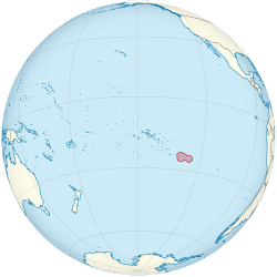 Pitcairn Adaları haritadaki konumu