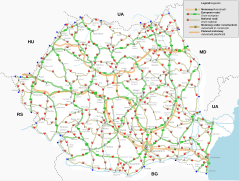 Romanya'da E-yolları ağı