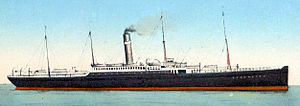 Postcard image of SS Merion in passenger service