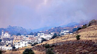 Großer Brand um Saktouria im Juli 2011