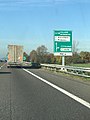 Schild am Autobahndreieck zwischen A4 und A35 bei Brescia