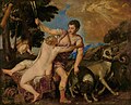 Tiziano Vecellio, Venere e Adone, 1555 - 1560, Los Angeles, Getty Museum