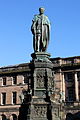 Statue of Walter Montagu Douglas Scott, 5th Duke of Buccleuch on the Parliament Square in Edinburgh, Scotland. The statue designed by J. Edgar Bohem was unveiled on 7th February 1888. May 2012.