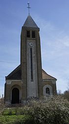 The church in Bignicourt