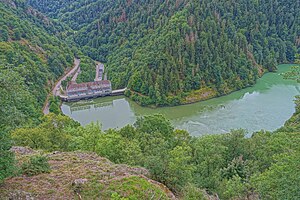 Der Stausee Witznau im Kerbtal der Schwarza