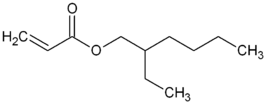 Structuurformule van 2-ethylhexylacrylaat