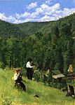 Thomas Pollock Anshutz, The Farmer and His Son at Harvesting, 1879.