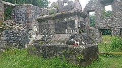 A sarcophagus memorial