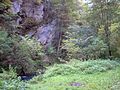 Blick aus der Höhle ins Bittelschießer Täle