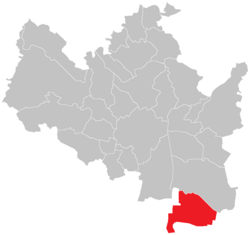 Location of Brno-Chrlice in Brno