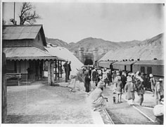 Station with many people